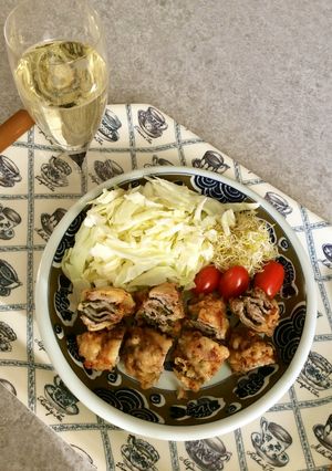 おや簡単！豚肉とシソと梅の重ね天ぷら-レシピのメイン写真