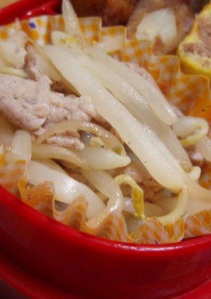 シャキシャキもやしと豚肉の炒め物-レシピのメイン写真