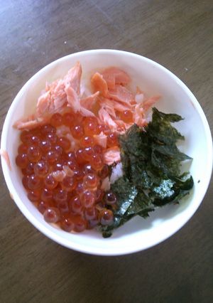 鮭いくらご飯-レシピのメイン写真