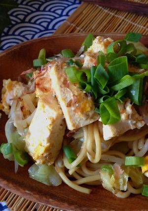 ヘルシー！豆腐入り！和風焼きちゃんぽん-レシピのメイン写真