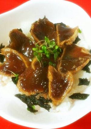 びんちょうまぐろのたたき漬け丼-レシピのメイン写真