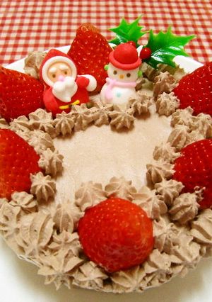★糖質オフ!＊クリスマスケーキ＊です。♪-レシピのメイン写真