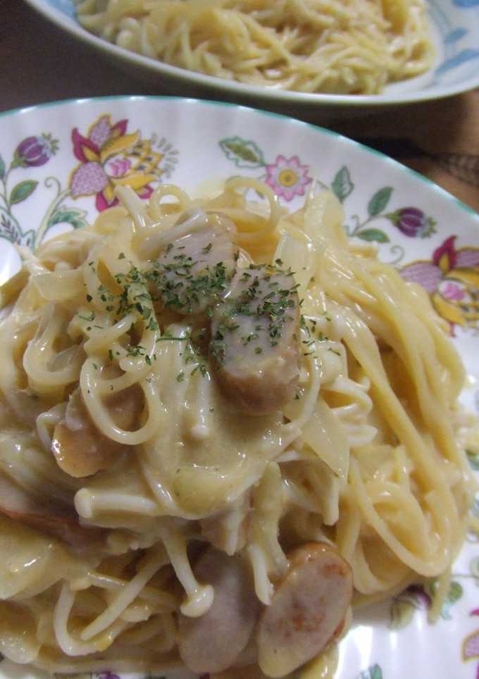 あったまろ♪お手軽とろとろクリームパスタ-レシピのメイン写真