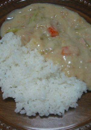 ツナとアスパラのホワイトカレー-レシピのメイン写真