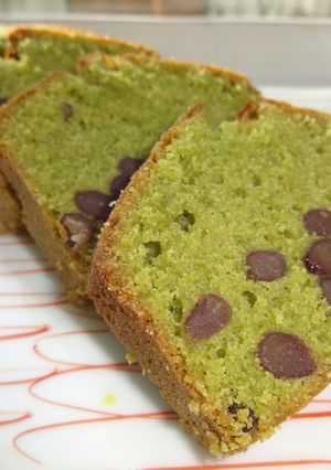 あずき入り抹茶パウンドケーキ-レシピのメイン写真