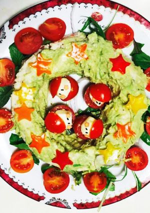 ポテトサラダのクリスマスリース-レシピのメイン写真