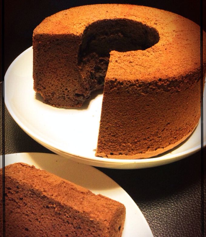 濃厚♡チョコレートシフォンケーキ by take♡ 【クックパッド】 簡単