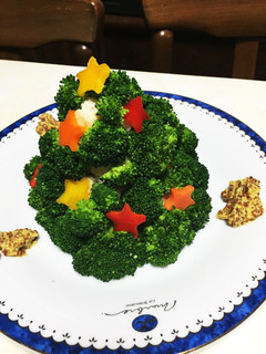 簡単 ポテトサラダのクリスマスツリー-レシピのメイン写真