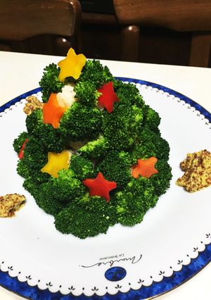 簡単 ポテトサラダのクリスマスツリー-レシピのメイン写真