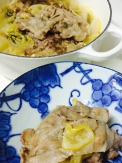 塩レモンで豚肉と白菜のお鍋-レシピのメイン写真