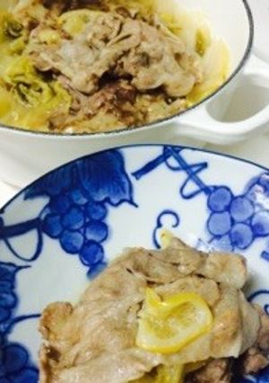 塩レモンで豚肉と白菜のお鍋-レシピのメイン写真