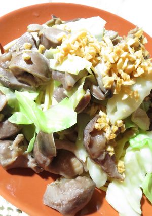 コリコリ食感「砂肝和風にんにくパスタ」-レシピのメイン写真