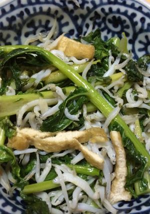 大根の葉っぱで炒めもの-レシピのメイン写真