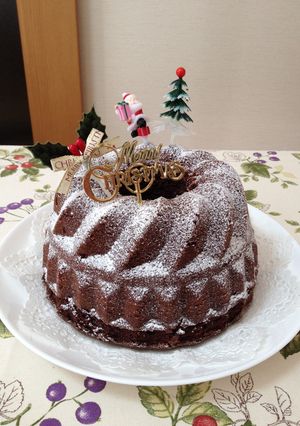 クグロフ型 (貝印 16cm) ケーキ-レシピのメイン写真