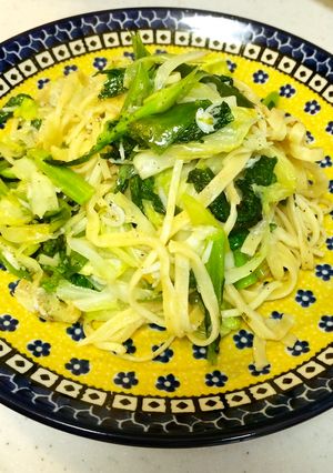 簡単ヘルシー☆春野菜とシラスのパスタ-レシピのメイン写真