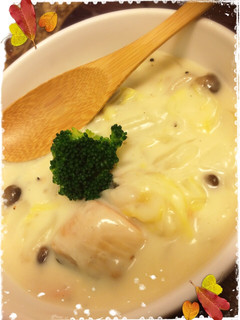 サーモンと野菜のホワイトスープ-レシピのメイン写真