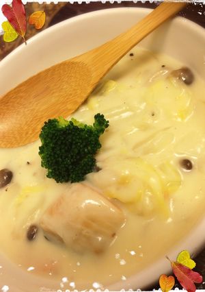 サーモンと野菜のホワイトスープ-レシピのメイン写真