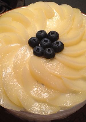 クリスマスケーキ☆桃のケーキ-レシピのメイン写真
