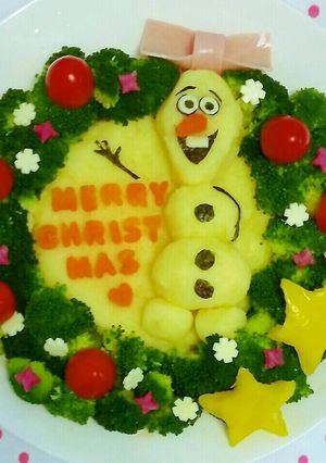 オラフのクリスマスリースサラダ☆-レシピのメイン写真