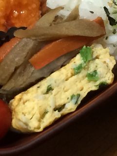 【お弁当】しらすとネギの卵焼き-レシピのメイン写真
