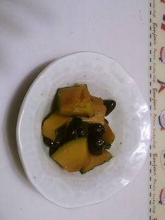 かぼちゃと黒豆の煮物-レシピのメイン写真