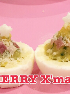 クリスマスツリー ゆで卵-レシピのメイン写真