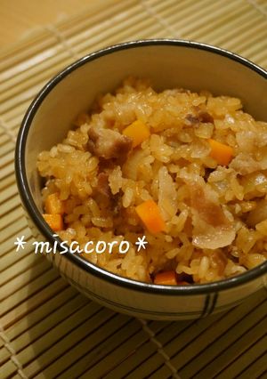 m豚バラで中華おこわ|炊飯器でガッツリ系-レシピのメイン写真