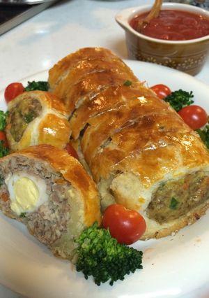 ミートローフのパイ包み焼き-レシピのメイン写真