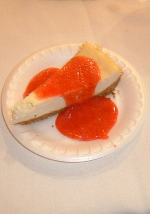 チーズケーキ・いちごソース-レシピのメイン写真