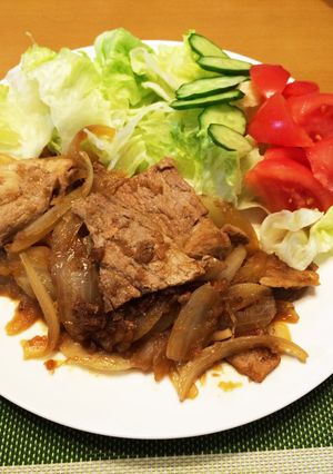 簡単!我が家の豚肉のしょうが焼き-レシピのメイン写真