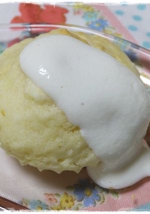 なんちゃって生クリームのカップケーキ-レシピのメイン写真