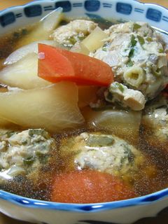 大根と人参と鶏団子の煮物-レシピのメイン写真