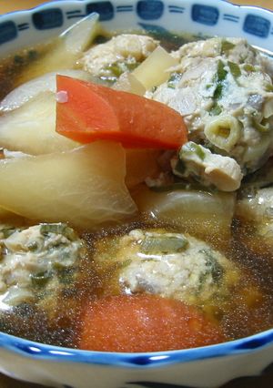 大根と人参と鶏団子の煮物-レシピのメイン写真