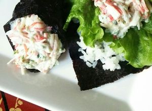 大人気！手巻き寿司ネタ♪カニカマサラダ-レシピのメイン写真