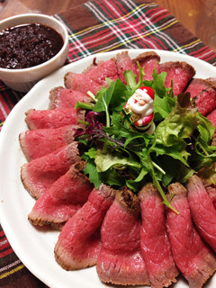 クリスマスに♡牛たたき風ローストビーフ-レシピのメイン写真
