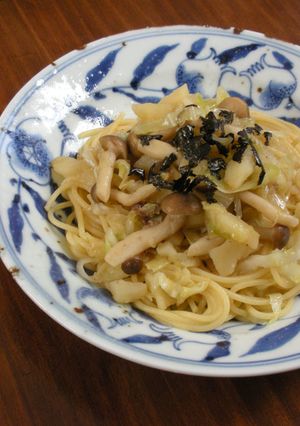 アンチョビとしめじの和風パスタ♪-レシピのメイン写真