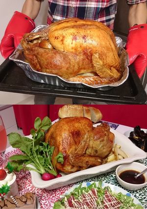 意外と簡単♪我が家のクリスマスターキー-レシピのメイン写真