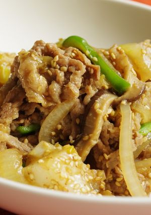 お餅を簡単アレンジ!すき焼き風野菜炒め-レシピのメイン写真