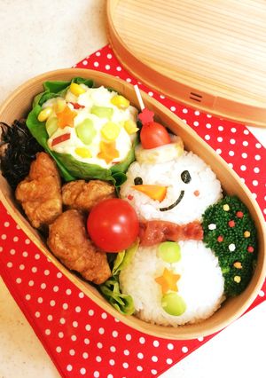 クリスマスお弁当・スノーマン2-レシピのメイン写真