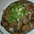 ハンバーグの秋野菜あんかけ
