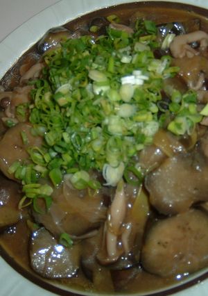 ハンバーグの秋野菜あんかけ-レシピのメイン写真