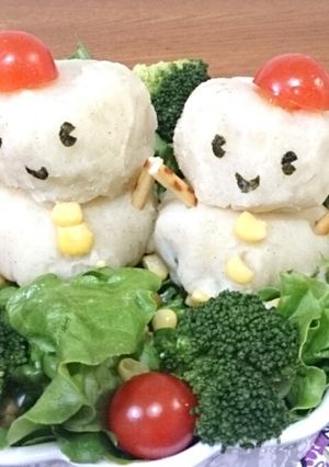 簡単★雪だるまマッシュポテトサラダ-レシピのメイン写真
