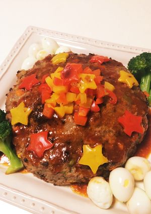 大きなミートローフ-レシピのメイン写真