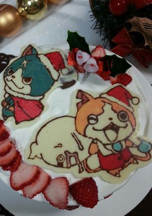 ケーキのチョコ飾り-レシピのメイン写真
