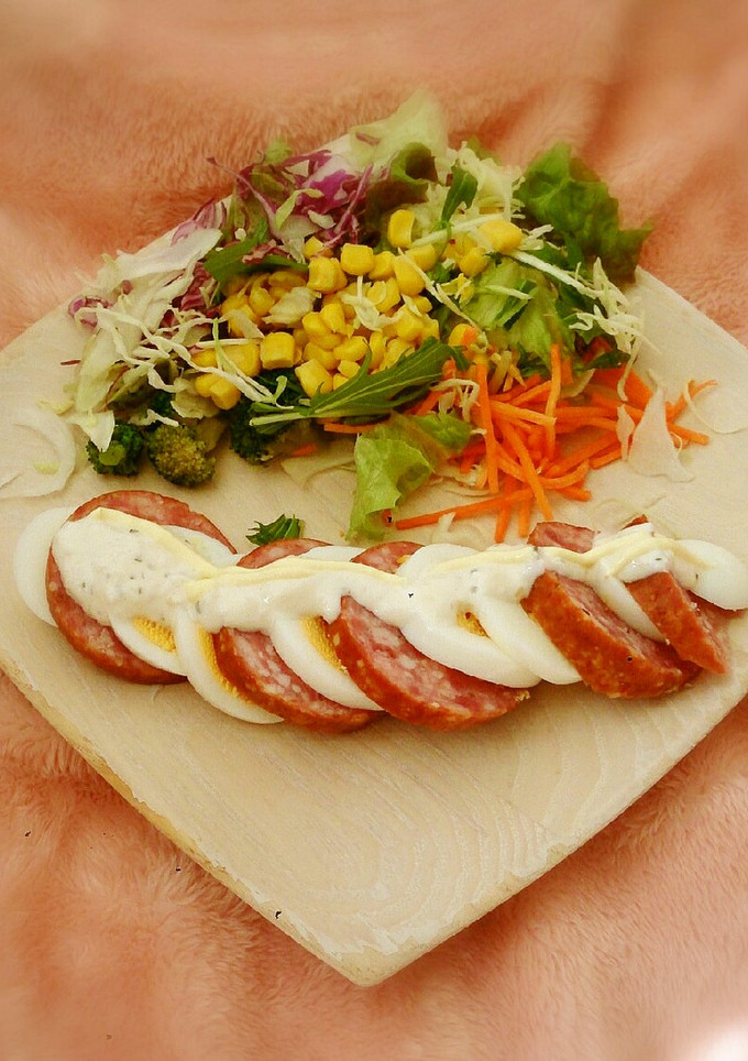 ♪ソーセージとゆでたまごの簡単前菜♪-レシピのメイン写真