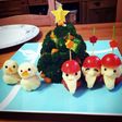 サンタと雪だるまのツリーサラダ