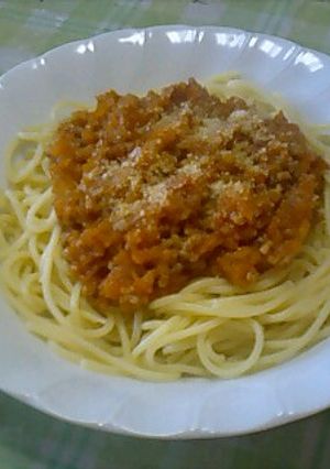 ミート味噌ソーススパゲティ-レシピのメイン写真