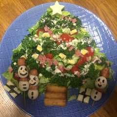 クリスマスツリーサラダ-レシピのメイン写真