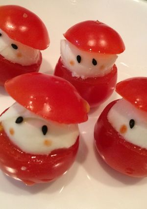 トマトとモッツァレラで可愛い飾り-レシピのメイン写真