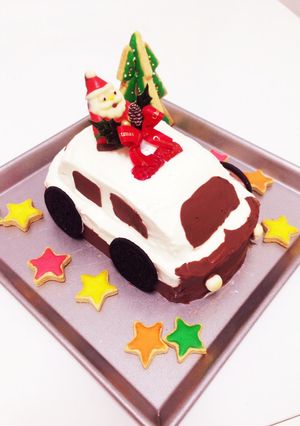 誕生日やクリスマスに☆パトカーケーキ-レシピのメイン写真